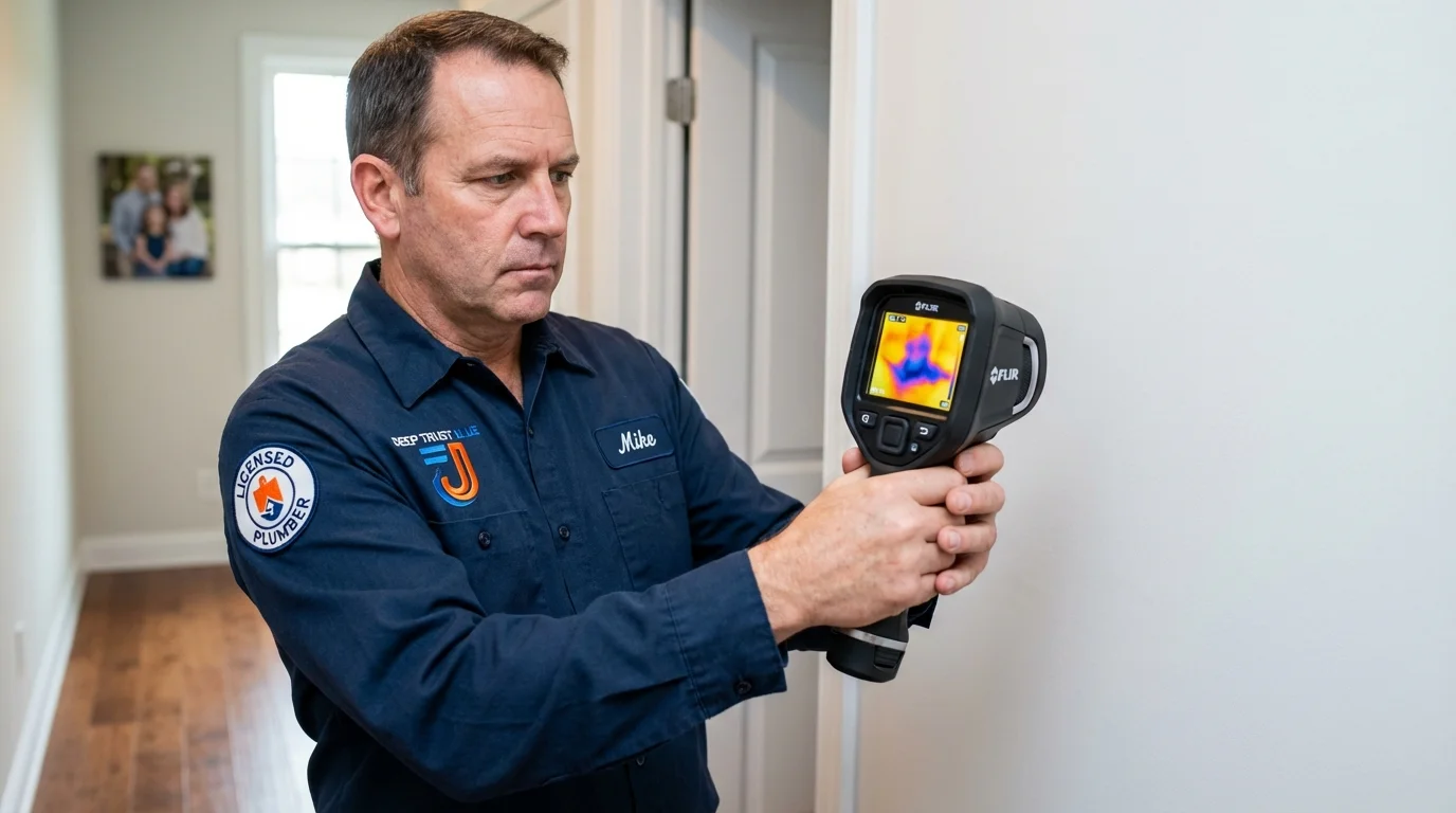 Thermal imaging leak detection by Johns Plumbing LLC in Blue Lake